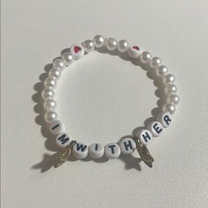 ❤️‍🔥BOGO FREE Women’s Feminist I’m With Her IWD Female Girl Power Bracelet Bead
